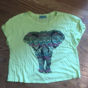 Elephant Crop Top T